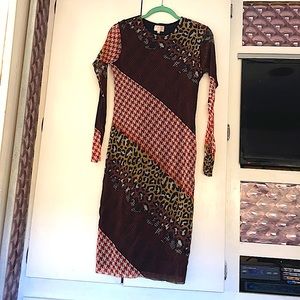 Petit Pois by Viviana Print Dress Size L